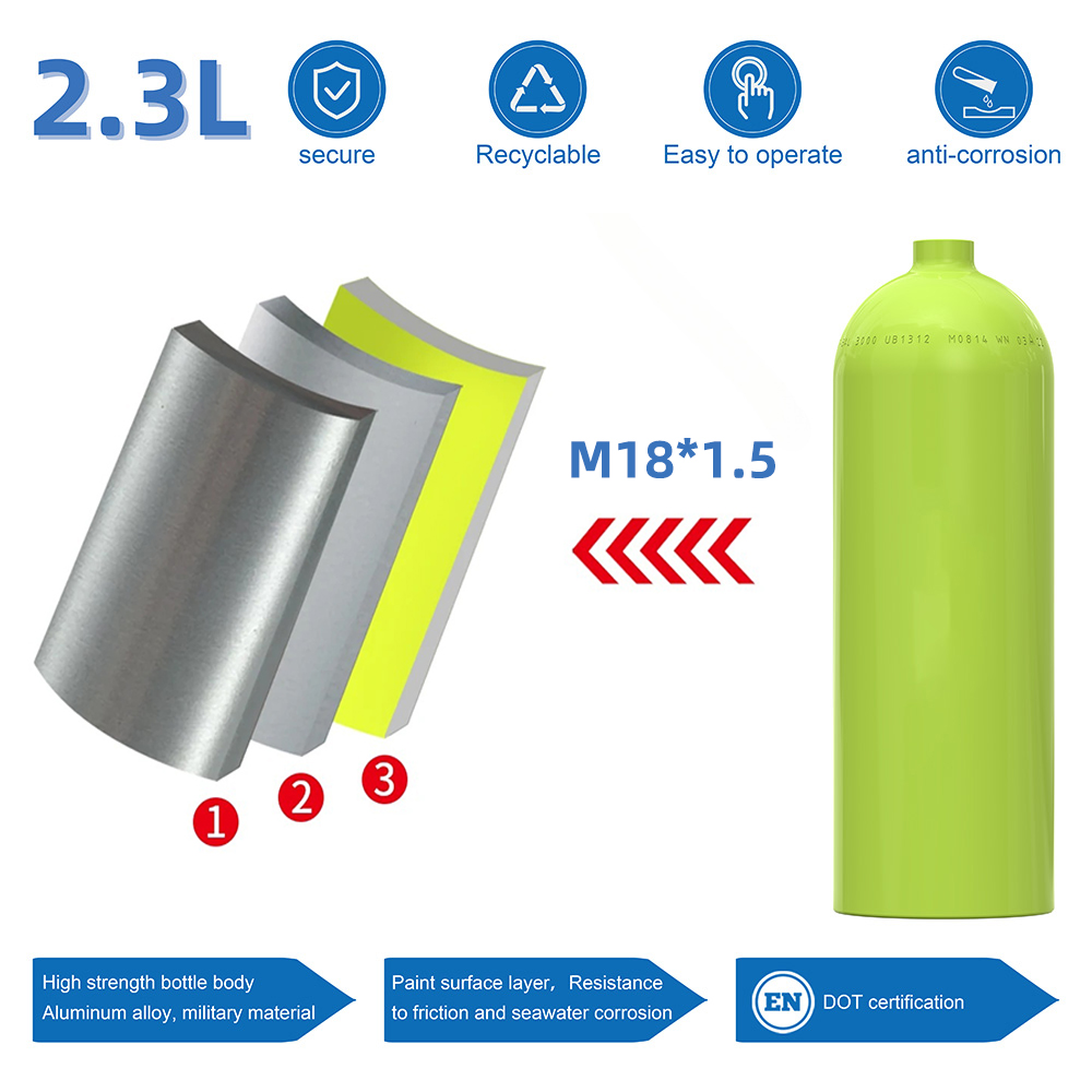 2.3L 200bar 3000Psi Aluminum C - Bonsai Wire Aluminum recension och pris
