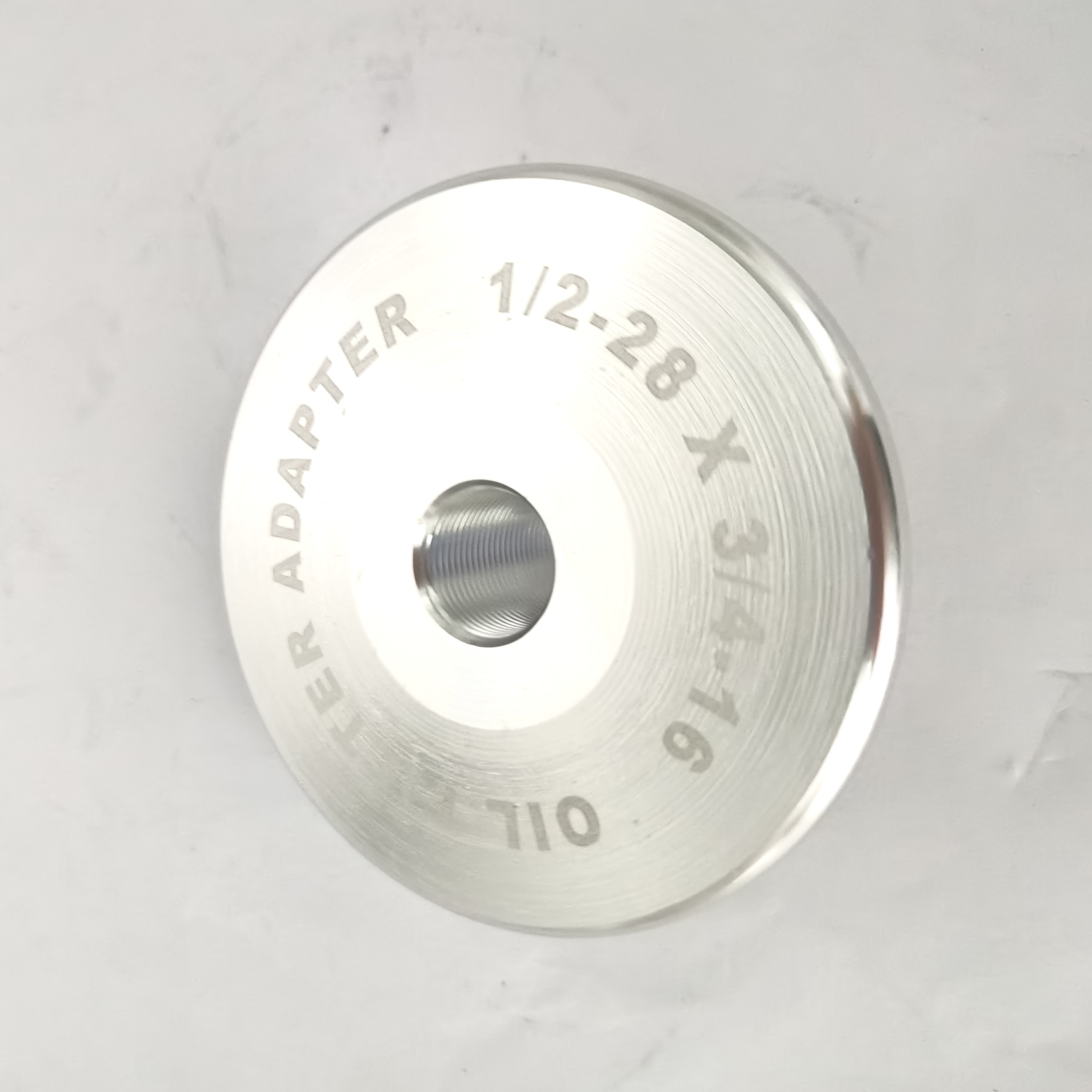 Oil Filter Adapter, 1/2‑28 Int - Bonsai Wire Aluminum recension och pris