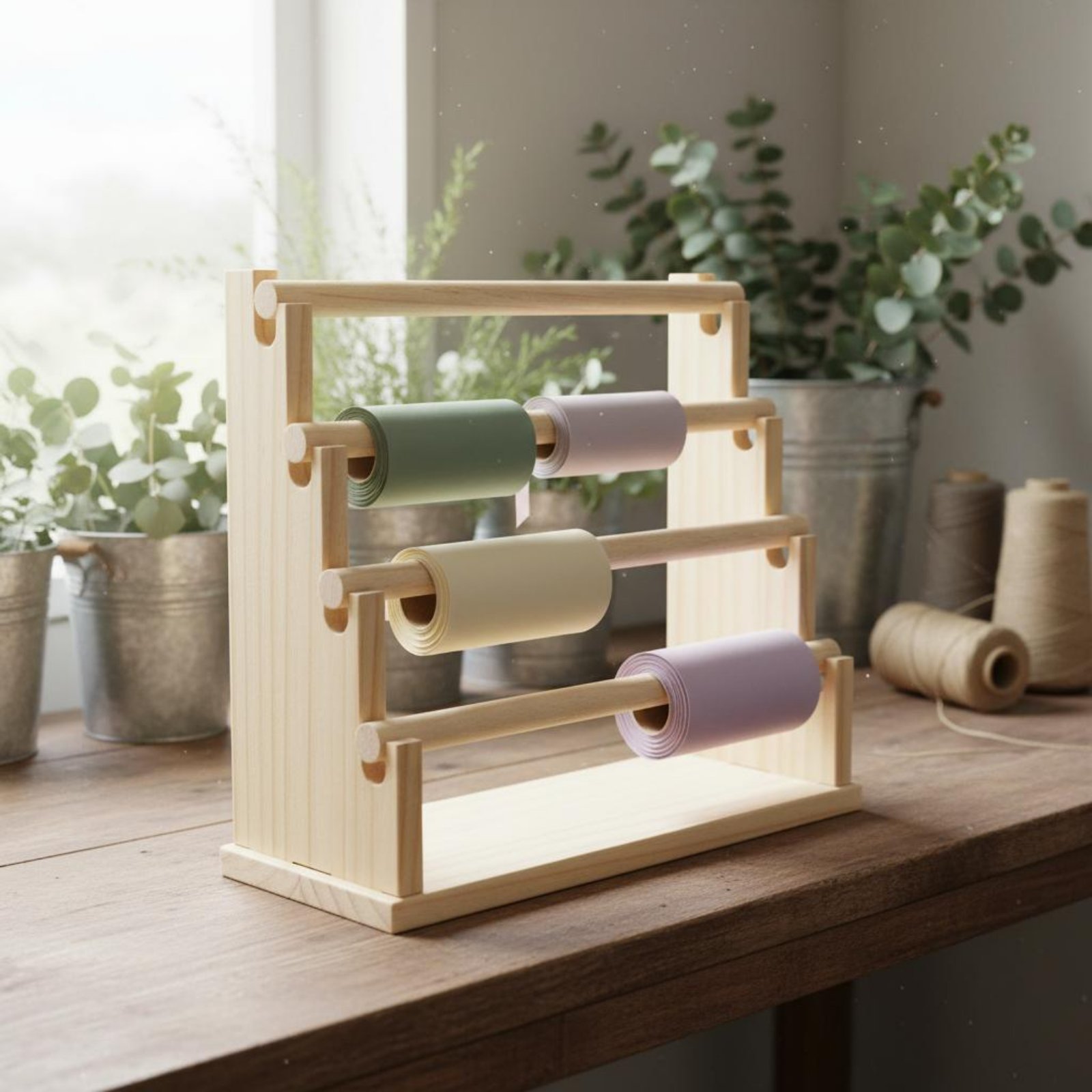 Desktop Jewelry Rack Natural W - Display Stand Wood recension och pris