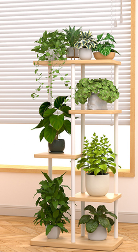 Multi‑Tier Metal Wood Plant St - Display Stand Wood recension och pris